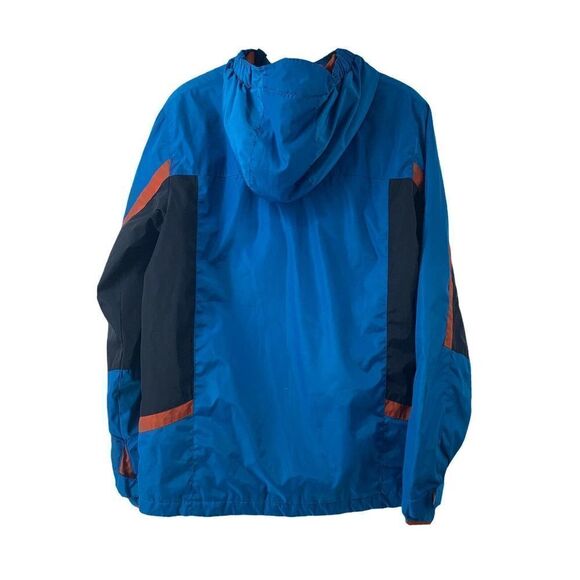 Lands End Lined Windbreaker Full Zip Jacket Hooded - Picture 3 of 7